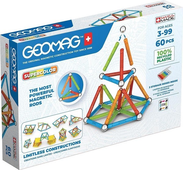 Geomag Super Color Recycled 60 pcs