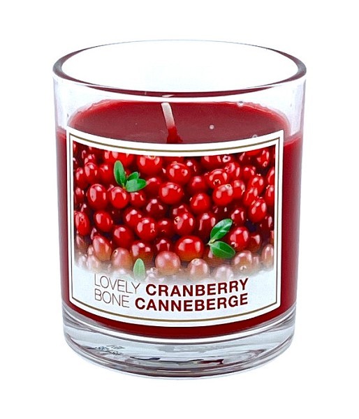 Geurkaars Cranberry 8cm Rood