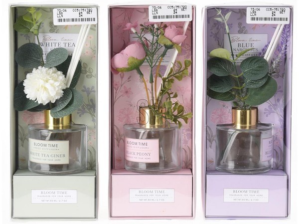 Geurset 80ml Fles met decoratie bloem