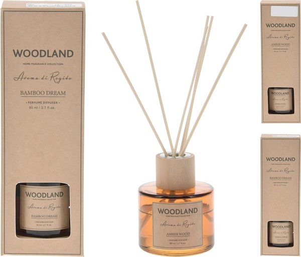 Geurset Woodland met geurstokjes 80ml&nbsp