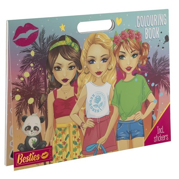 Grafix Besties Kleurboek 26x35,5cm, 25 vel + stickervel