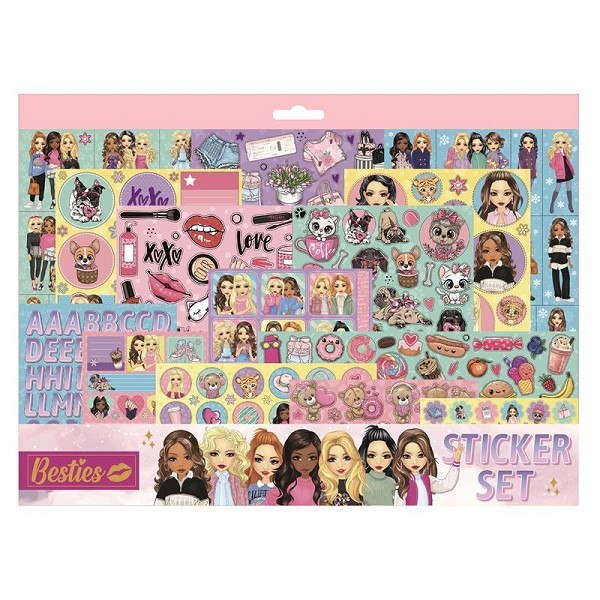 Grafix Besties Mega stickerset 26x35,5cm 14 vel