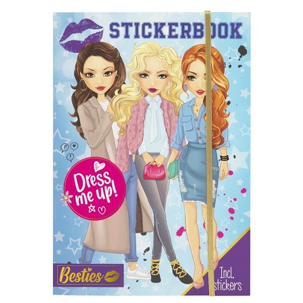 Grafix Besties stickerboek Dress me up A4, 10 vel