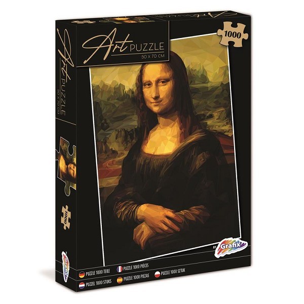 Grafix Kunst Puzzel Mona Lisa 1000 stukjes 50x70cm