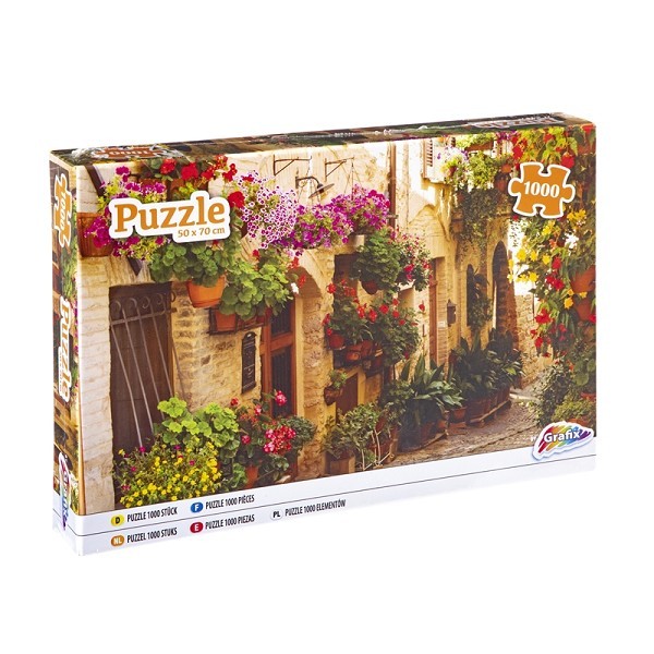 Grafix Puzzel Bloemensteeg 1000 stukjes 50x70cm