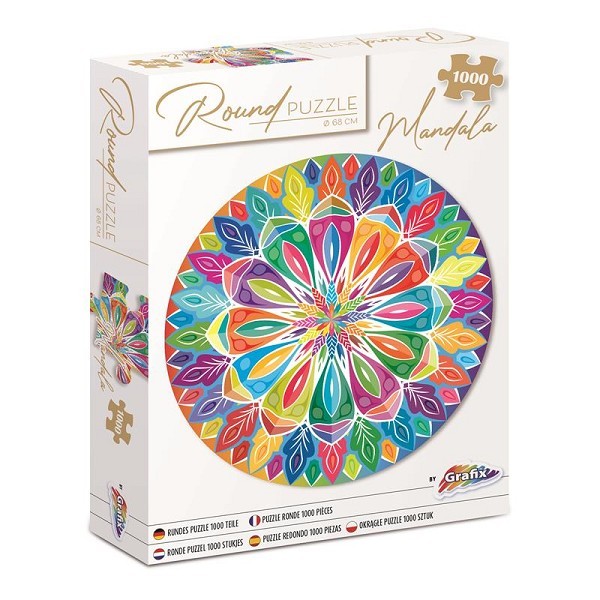 Grafix Ronde Puzzel Mandala 1000 stukjes Ø68cm