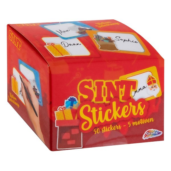 Grafix Sinterklaasstickers op rol 50 stuks