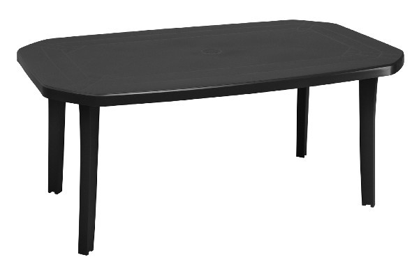 Grosfillex Miami tafel 165x100cm Antraciet