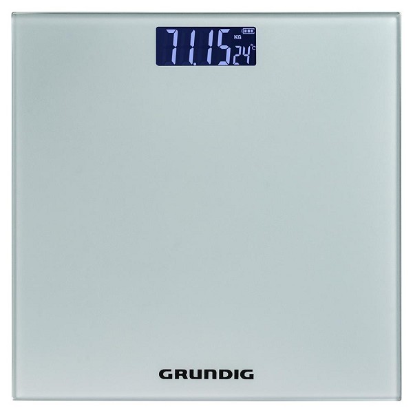 Grundig Personenweegschaal glas tot 180kg 28x28cm