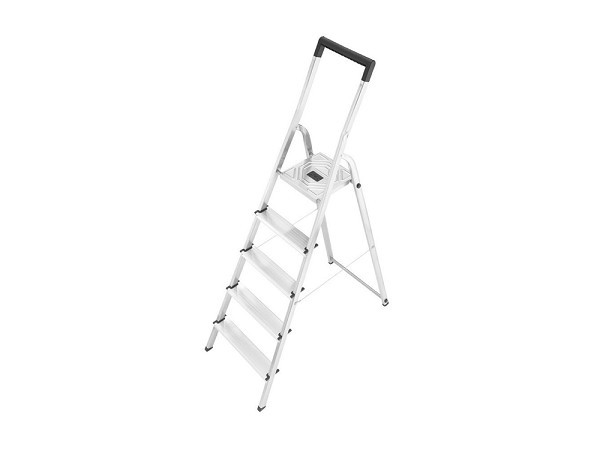 Hailo L40 huishoud trap 5-treeds aluminium (4 treden+bordes)