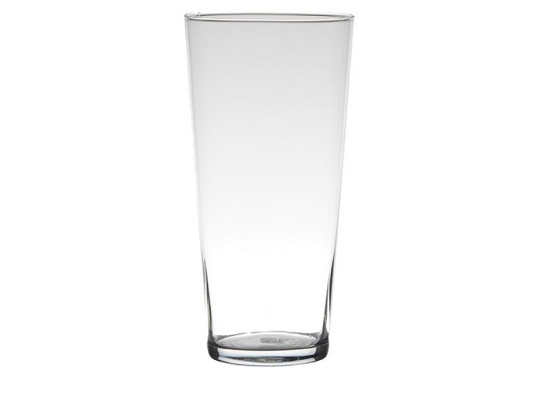 Hakbijl Glass Vaas Essentials Conical glas Ø16xh29cm