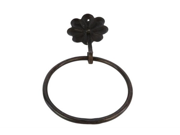 Hanger Ring Kabala metaal d15cm zwart