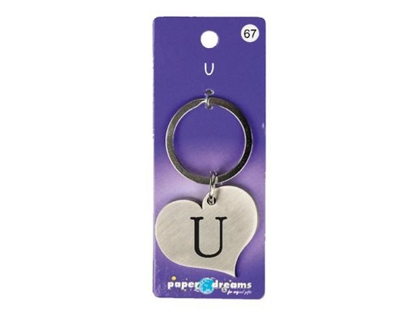 Hart sleutelhanger - U