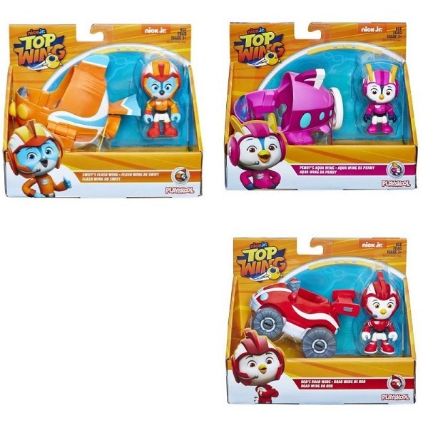 Hasbro Top Wing Figuur met Voertuig