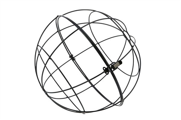 HBX natural living Basic bloemschik Globe Floral metalen opmaak bal Ø30cm zwart