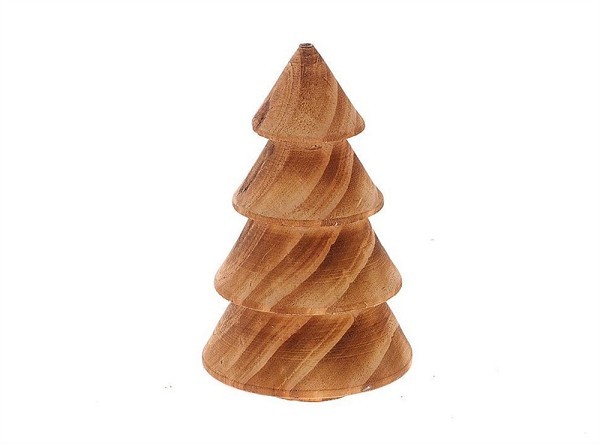 HBX natural living Deco kerstboom Ljusda hout Ø5xh8cm