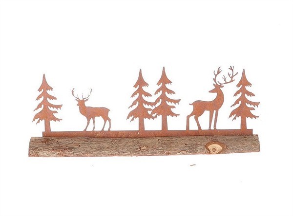 HBX natural living Deco stam herten in bos 40x13x3cm