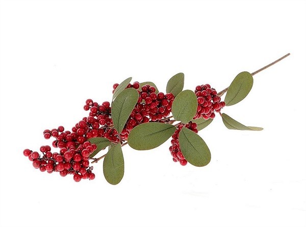 HBX natural living Kunsttak Eucalyptus  Berry 62cm