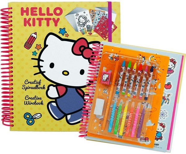 Hello Kitty Knutselboek met stickers+viltstiften