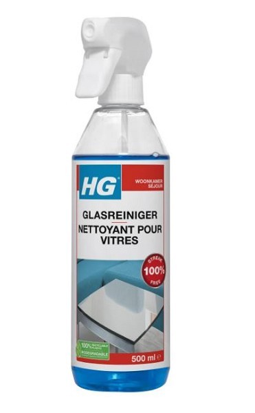 HG glas & spiegelspray | glasreiniger met streeploze reiniging