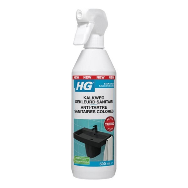 HG Kalkweg gekleurd sanitair 500ml Dé kalkverwijderaar voor gekleurd sanitair