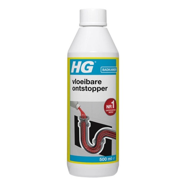 HG vloeibare ontstopper (500 ml) | effectief de afvoer ontstoppen