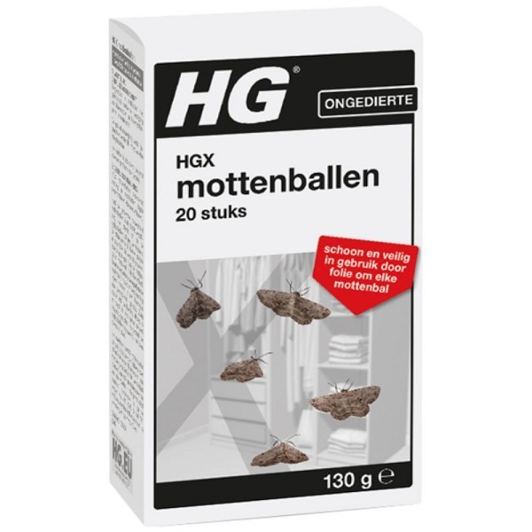 HGX mottenballen | voor de effectieve bestrijding van motten