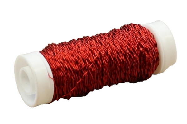 Hobby Bouillon Effekt Metaal Draad 25gram Rood