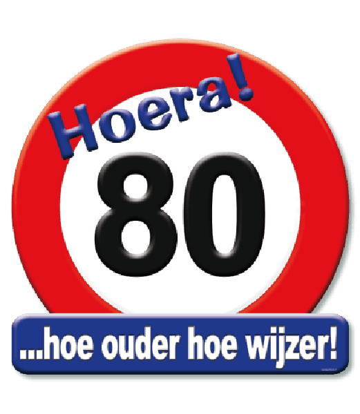 huldeschild 80 jaar