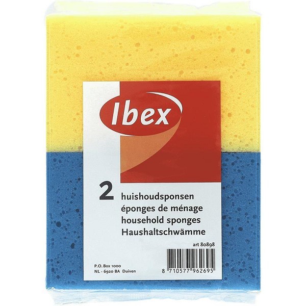 Ibex huishoudspons pak a 2 stuks