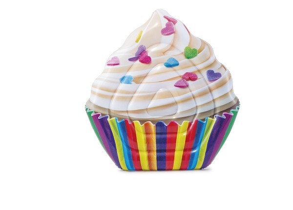 Intex Cupcake drijfmat luchtbed opblaasbaar 142x135cm