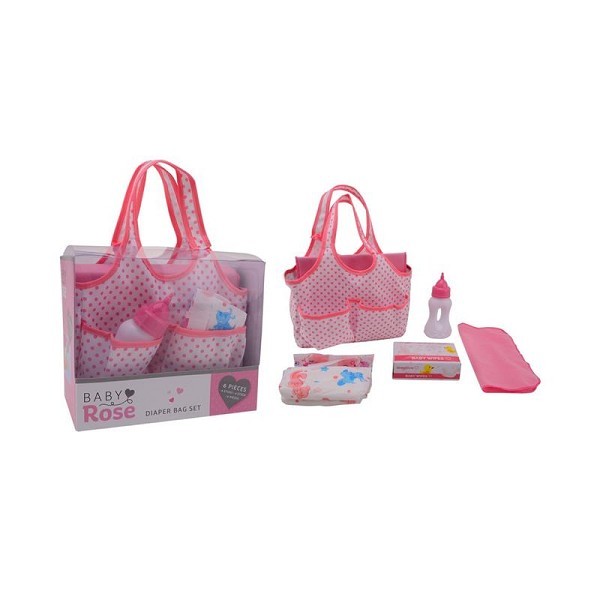 John Toy Baby Rose Luiertas met accessoires