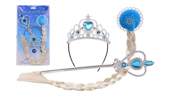 John Toy Ijs princes haarclip met accessoires op kaart