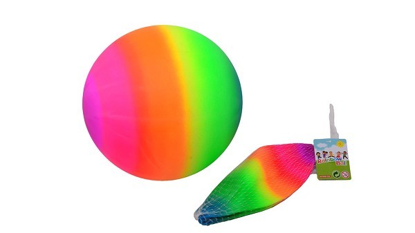 John Toy Outdoor Fun Regenboogbal Ø20cm 85 gram