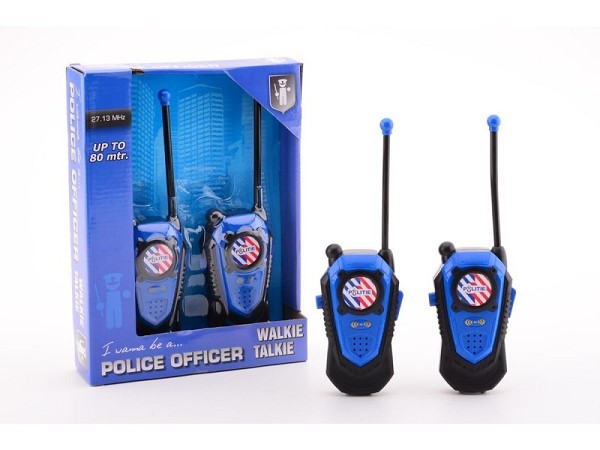 John Toy Politie walkie talkie +/- 80 mtr bereik