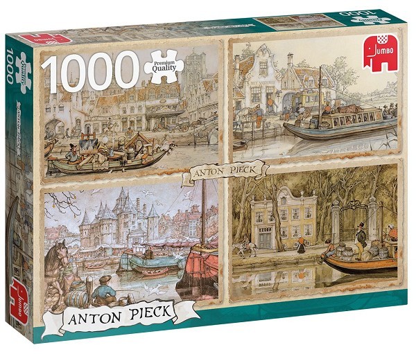 Jumbo Anton Pieck puzzel boten in de gracht1000 stukjes