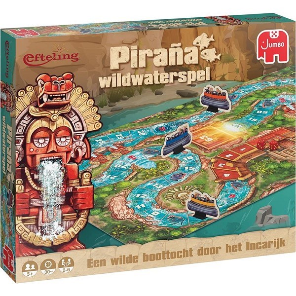 Jumbo Efteling Ganzenbord Piraña wildwaterspel