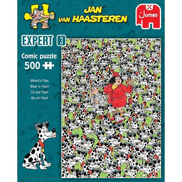 Jumbo Jan van Haasteren Expert puzzel 3 Waar is Max? 500pcs