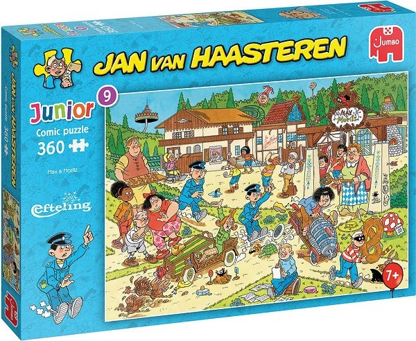 Jumbo Jan van Haasteren Junior 9 puzzel Efteling Max & Mortiz 360pcs kinderpuzzel