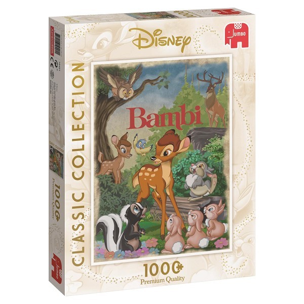 Jumbo puzzel Disney Classic Collection Bambi 1000 stukjes Movie poster