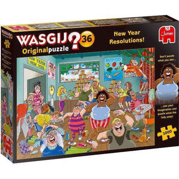 Jumbo Wasgij Original 36 - Goede voornemens! 1000 stukjes New Year Resolutions