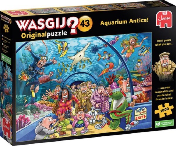 Jumbo Wasgij puzzel Aquarium Antics! Original 43 1000pcs