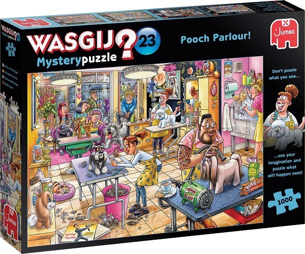 Jumbo Wasgij puzzel Mystery 23 1000pcs Hondentrimsalon