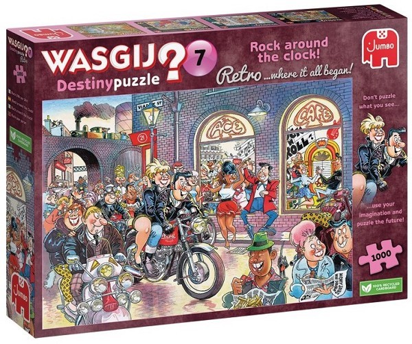 Jumbo Wasgij puzzel Retro Destiny 7 1000 stukjes- Rock around the Clock!