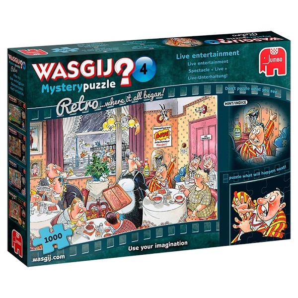 Jumbo Wasgij puzzel Retro Mystery 4 - Live Entertainment! 1000pcs