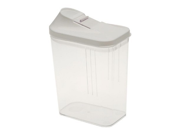 Keeeper Strooibus 1,5L 11,5x7x21cm wit/transparant