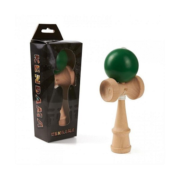 Kendama behendigheidsspel hout 22x8x5cm groen