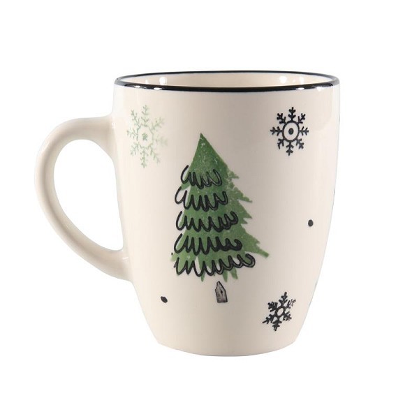 Kerstbeker kerstboom deco 350ml