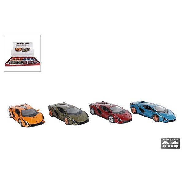 Kinsmart Lamborghini Sian die cast pull back schaal 1:40