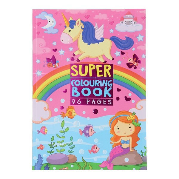 Kleurboek Super colouring book 96 bladzijden